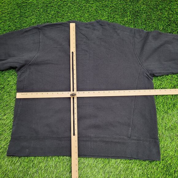 NIKE Sweatshirt 2XL 27x27 Small-Swoosh Logo Baggy Boxy Crop - Picture 6 of 15